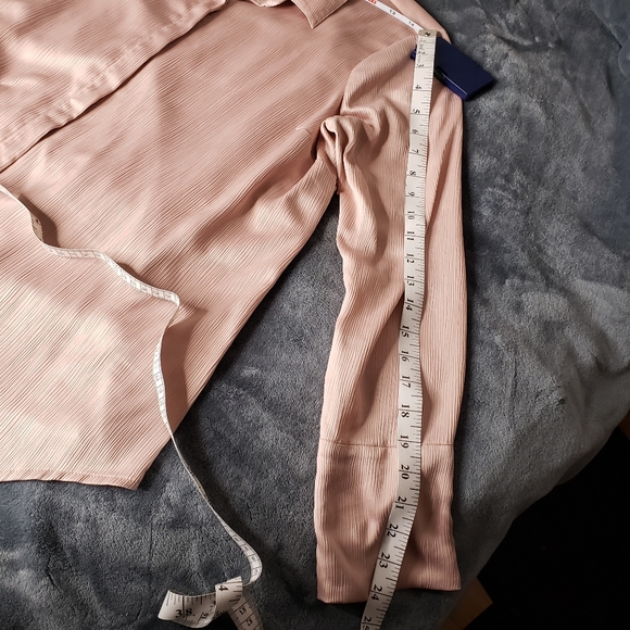 Motherhood tie sleeve button-down maternity, mauve - Picture 8 of 16